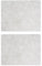 Dekomiro Lind DNA Leder Tischset Platzset 98935 Square Leder Hippo weiß grau L 35x45 cm 2 Stück im Dekomiro Set mit 50 ml Reinigungsmittel