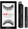 Set aus Red Cherry Eyelash Brush Adhesive Wimpern Kleber transparent 5 g + Red Cherry schwarze 100% Echthaar Wimpern zum Auswählen über Varianten (Kleber + Red Cherry 523 Sage)