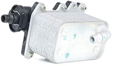 RIDEX 469O0029 Enfriador de aceite Radiador de Aceite Radiador de aceite aceite de motor compatible con BMW 5 Sedán E60 5 Touring E61 X3 E83 7 E65, E66, E67 6 Coupé E63 6 Cabrio E64