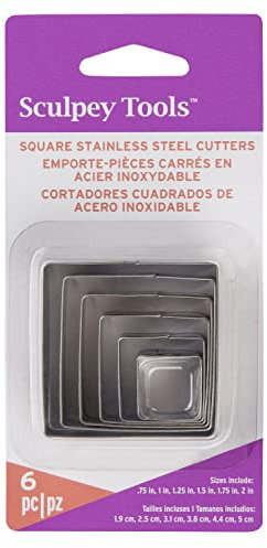 Artemio Premo Graduated Cutter Set Square 6Pc Cuchillas, Acero Inoxidable, Multicolor,