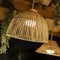 Reona – Garten-Hängeleuchte, LED, Rattan, 3 Intensitäten, wiederaufladbar, Ø 43,5 cm, naturfarben