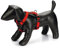 Karlie Art Sportiv Premium Y-Geschirr, Hundegeschirre, Nylon, Rot, 73-94x3 cm