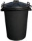 JMS we create smile - Recycled Plastic 50L Black Colour Garden Bins/Compost Bin/Outdoor Bins (Black)