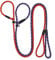 Zhichengbosi 2 PCS Adjustable Dog Leash Nylon Training Lead Leash Durable, Soft For Dogs 10-80 lbs (red+blue)