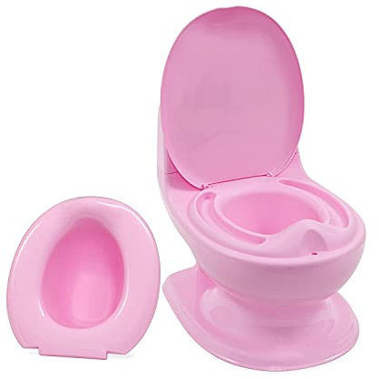 Nuby NV07007 My Real Potty Pot de toilette pour enfant Rose 18 mois +