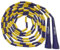AMPRO Ballers Springseil mit Perlen, Gelb / Violett