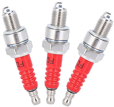 3PCS D8TC Bougie d'allumage à 3 électrodes, Bougie d'allumage pour CG 125 150 200cc CF250 Moto Scooter ATV Quads