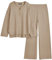 LILLUSORY Trendige 2-teilige Outfits Übergroße Slouchy 2022 Winter passende Lounge-Sets Gemütliche Strick-Loungewear-Pullover-Sets, Khaki, Medium