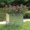 WIFESE Garten-Hochbeet 100x40x77 cm Verzinkter Stahl Silber Hochbeet Metall Hochbeete für Garten Pflanzenbett Kräuterbett Blumenkiste Dekorieren Eingang Balkon Terrasse Garten Stilvoll & Langlebig