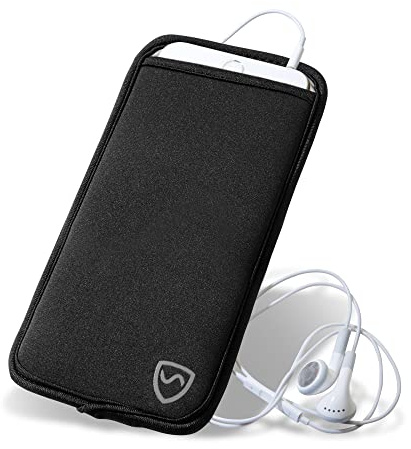 Shield Your Body EMF-Blocker-Handyhülle, leistungsstarker Strahlungsblocker für Handy, langlebige Anti-Strahlungs-Handyhülle, schwarz, XXL, für Handys bis zu 11 cm Breite (11 x 19 cm Beutelgröße)