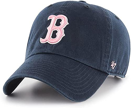 47 MLB Mütze für Erwachsene, Einheitsgröße, Marineblau / Pink, Boston Red Sox, Einheitsgr��e