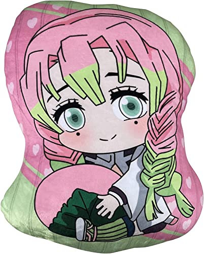 SPIRTUDE Anime Kanroji Mitsuri Plüschkissen, 40 cm, Samt-Stofftier, hochauflösender Druck, Unisex-Dekorationskissen