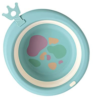 HOMSFOU Bacinella Pieghevole in Silicone Vaschetta Per Il Bagnetto Vasca Per Il Lavaggio Del Sedere Del Bambino Lavatoio Salvaspazio Bacino Del Bambino Gel Di Silice Piega Neonato Lavabo