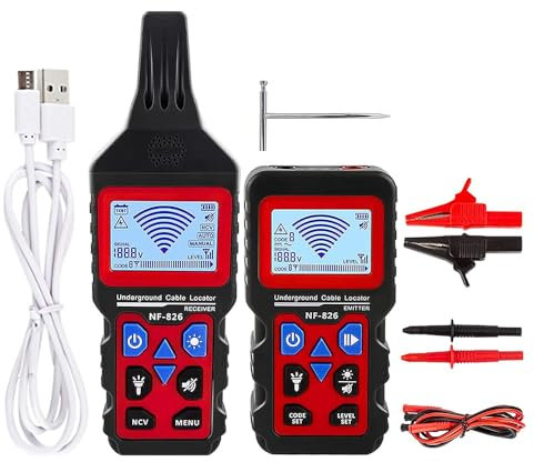 Multifunctional underground armored cable duct wall detector high voltage concealed line finder withstand voltage 400V (NF-826 English version)