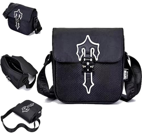 Trapstar Handtasche, Oxford Stoff Hip Hop Mode Umhängetasche Brusttasche Herren-Umhängetasche, große Kapazität, Trapstar Schultergurt für Geschenke, Sport und Reisen