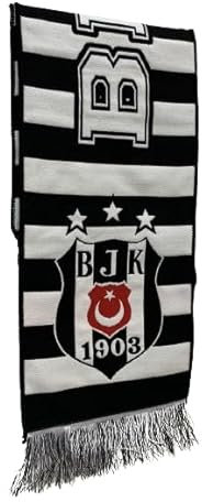 Generisch BJK 1903 Schal gestreift 100% Acryl Strick, Unisex, original lizensiert - NEU