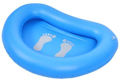 OFFSCH Aufblasbares Fußbad für Pool Tragbare Fußwanne Faltbares Fußbecken für Camping und Spa Leichtes Design für Entspannende Fußpflege nach Schwimmen für Altersgruppen Geeignet