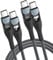 USB C to USB C, 100W 5A Fast Charging Cable [0.3M+2M/2Pack] USB Type C Charger Fast Charge Lead Usbc to Usbc Cable for iPhone 15 16 Pro Max Plus iPad Pro/Air MacBook Samsung Galaxy S23 S22 Ultra S24