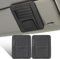 Mtsooning 2 Stück Organizer Sonnenblende Auto, Auto Sonnenbrillenhalter, Auto Visor Organizer, Leder Auto Multifunktionaler Aufbewahrungsclip für Sonnenbrillen Karten (Schwarz)