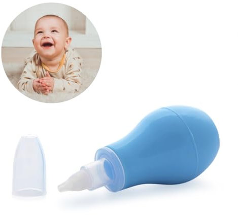 PARENCE.- Aspiratore manuale per neonati – Pompa di aspirazione nasale per neonati – Pratico, delicato ed efficace – Colore casuale