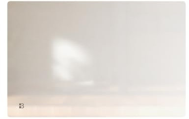 BESTHERM - Radiateur électrique fixe à inertie sèche céramique façade en verre 1500W Bestherm IRIS horizontal blanc