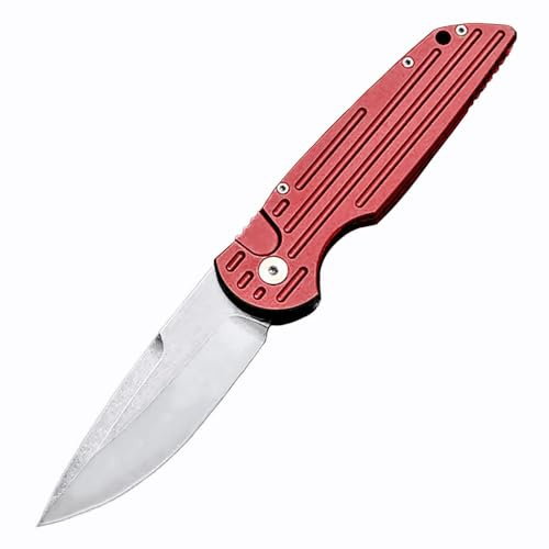 Joa Klein taschenmesser Alu klappmesser Rot einhandmesser faltmesser tanto Multi Jagdmesser Outdoor EDC Messer Survival Neck knife Messer,Geschenke für Männer