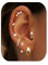 FIOROYAL 7 Paar Ohrringe Gold Set Hypoallergene 14K Vergoldete Huggie Klein Creolen Ohrstecker für Mehrfach Piercings Ohr Goldene Ohrringe Damen Zierlicher Knorpel Schmuck Ohrringe Set Gold/SilberG2