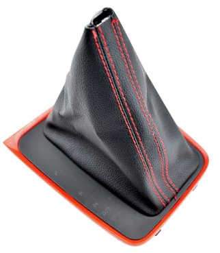 QKLsudua Pomo de la palanca de cambio automático Dsg con volante a la izquierda Soporte de palanca de cambio Compatible con V-w Golf 7 7.5 MK7 MK7.5-Caja roja + línea roja