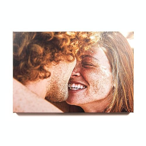 PRINTHOUSE Leinwandbild - Foto auf Leinwand personalisierbar - Bild mit Wunschmotiv - Fotogeschenk - 60x40 cm