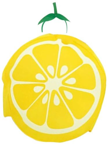 Bemvp Divertente Costume Limone con Fascia novità Costume Frutta Vestito a Tema Hawaiano per Addio Celibato Halloween Dress Up