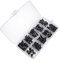 JECOMPRIS 180 Pièces Kit D'interrupteur à Bouton-poussoir Micro Bricolage Boutons Momentané Tactile Pousser Kit Electronique Mini Commutateur De Bouton-poussoir Bouton Miniature Noir Cuivre