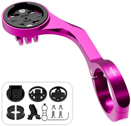 Otauke Bike Mount for Garmin Edge - Out Front Mount Compatible with Wahoo, Bryton, Cateye GPS Computers, Extended Bike Computer Mount Holder Adapter for Handlebar 25.4mm 31.8mm