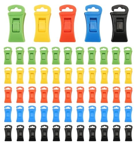 Ujjdwiurgh 60 Sock Clips for Washing Machine and Dryer, Sock Clips with Hooks,Sock Holder Washing Machine, Directly Into the Drawer Easy Install Easy to Use