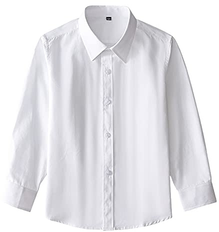 Portez des chemises blanches pour enfants avec boutons et pots pour bébé pour filles et garçons, pour filles formelles, pots de Noël et d'hiver