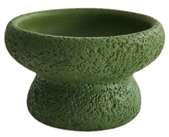 Zement-Blumentopf im nordischen Stil, Sukkulenten-Blumentopf mit Ablaufloch, Mini-Bonsai-Übertopf, kleine Blumentöpfe (grün)