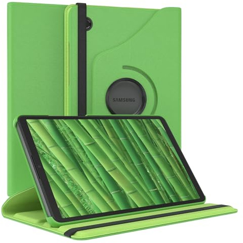 EAZY CASE - Tablet Hülle für iPad Samsung Galaxy Tab A11 Schutzhülle 8,7 Zoll Smart Cover Tablet Case Rotationcase zum Aufstellen Klapphülle 360° drehbar mit Standfunktion Tasche Kunstleder Grün