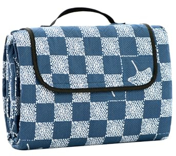 Oak & Tea Picknickdecke 200 x 200 cm, wasserdicht & isolierend, XXL Faltbare Strandmatte, Campingdecke, Outdoor-Teppich aus strapazierfähigem dreilagigem Oxford-Stoff für Camping, Picknick, Outdoor