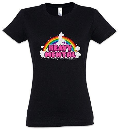 Urban Backwoods Heavy Mental Damen T-Shirt Schwarz Größe XL