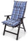 Homeoutfit24 Sylt Gartenstuhlauflagen Hochlehner, 1er Set, Made in Europe, Gartenstühle Sitzauflagen, Gartenstuhlauflagen, Sitzkissen, Polsterauflagen UV-Beständig, Sitzkissen, Hochlehner Auflagen