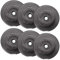 Bad Company Hantelscheiben 30/31 mm Kunststoff 30kg I Gewicht Set 6 x 5 kg I Gewichte für Langhantel und Kurzhantel