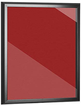 Objektrahmen 2 cm tiefer Bilderrahmen VARIANTO35 80x100 cm Schwarz matt mit Passepartout