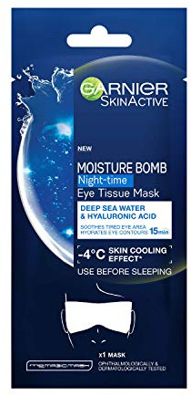 Garnier Moisture Bomb Night-Time Eye Sheet Mask Deep Sea Water and Hyaluronic Acid 6g