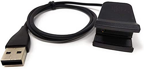 System-S USB Ladekabel für Fitbit Alta HR V2 65763028, schwarz, 53 cm
