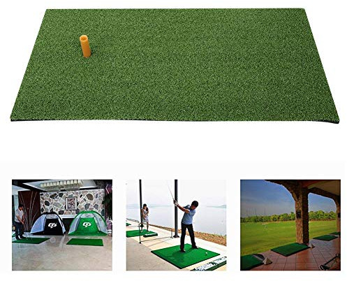 Vikye Tappetino da golf, 24 x 12,2 x 0,6 pollici, Golf Training Net Golf Hitting Mat Indoor Home Outdoor Golf Swing Practice Tappeto Erba con Gomma Golf Tee