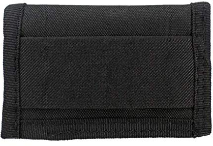 Kartenetui Nylon Geldbörse Tasche Kreditkarten Ausweishülle Tasche Hülle mit MOLLE Gürtel für Outdoor Sport schwarz