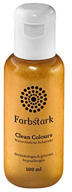 Bodypaintingfarbe Clean Colours Gold, 100 ml