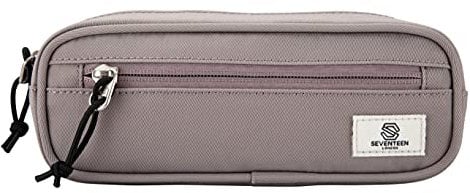 SEVENTEEN LONDON – Modern Urban Lilac 'Mitcham' Pencil Case in a Classic Slim Simple Design – Perfect for School