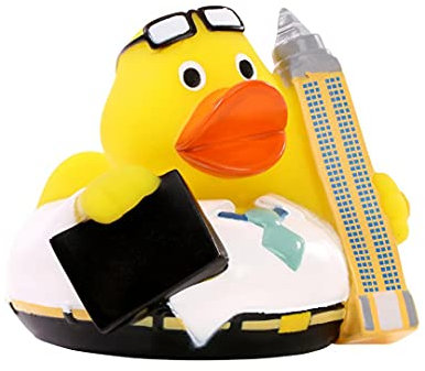 Schnabels Quietsche-Ente Frankfurt - Geschenk für Geburt Geburtstag Namenstag Kinder Baby Freund-in Mädchen Junge - Spielzeug Quietsche-Ente Deko Badewanne