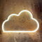ENUOLI Neon-Wolkenlicht Leuchtreklame Wolke Warmweißes Neonlichtschild Batterie-/USB-betriebenes Neon-Nachtlicht Neon-Wandleuchte für Kinderzimmer LED-Neon-Schild für Party-Weihnachtsbar