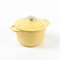 HAWOK Mini-Dutch Oven aus emailliertem Gusseisen, 1,5 l, Gelb